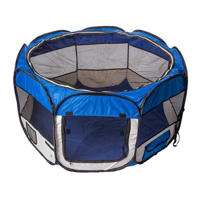 China Breathable New Design Soft Dog Fencing Circular Indoor Pet Fence Portable Oxford Cloth Tent Pet Playpen for sale