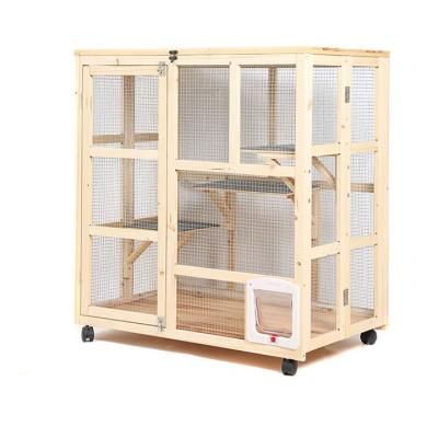 China Hotsale Small Pet Cave Breathable Animal Breeding House Indoor Cat Cage 3 Layers for sale