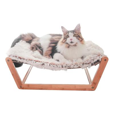 China High Quality Design Durable Cat Hammock Cat Wall Hammock Wooden Fashion Wooden for sale