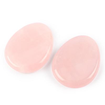 China Europe Thumb Worry Stone Healing Crystals Chakra Stones with Natural Rose Quartz Gemstone for Reiki Meditation Worry Relaxation for sale