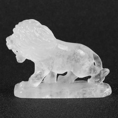 China Crystal Spirit Stone Statue Ornament Animal China Clear Quartz Reiki Healing Gemstone Figurine For Home Ministry for sale