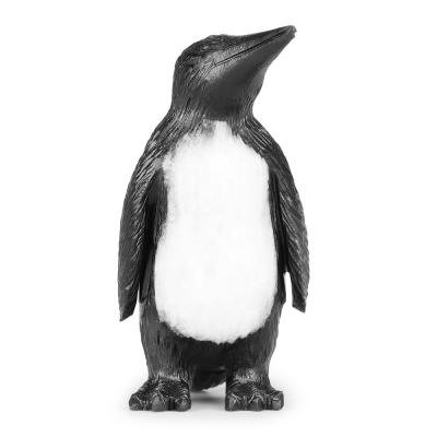 China China black gemstone obisidian penguin shape animal fine art carving sculpture statue for decoration for sale