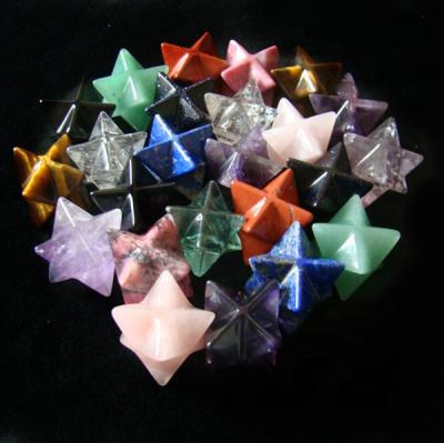 China Europe Natural Gemstone Colored Merkaba Octagonal On Sale Gemstone for sale