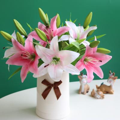 China Environmental protection green magnolia flowers home decoration artificial flowers high quality real touch for sale