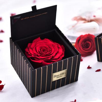 China Wholesale Green Environmental Protection Rose Soap Flower Gift Box Handmade Valentine Day Gift Preserved Roses in Box Gift for sale