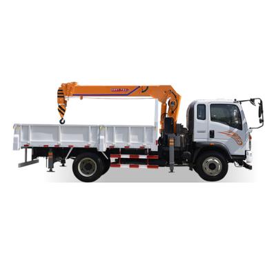 China TRUCK CRANE Top brand heavy truck and best quality 5 ton hydraulic telescopic boom truck mounted crane for sale à venda