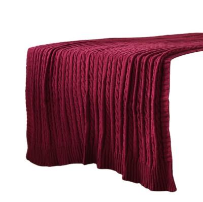 China Good Quality Cashmere Throw Cashmere Anti-Static Knitted Blanket for sale