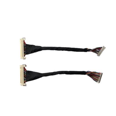 China Camera Custom 20 30 40 Pin Connector LVDS Cable For LCD Panel for sale