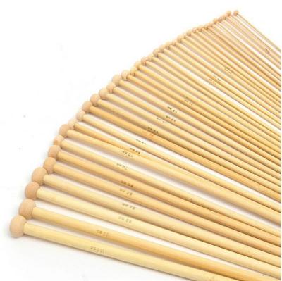 China Eco - Friendly Crochet 18 Sizes Natural Bamboo Crochet Knitting Needles Set 36pcs for sale