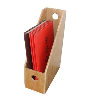 China Sustainable Bamboo Magazine Rack Books Catalogs Books Rack Manufacturer for sale