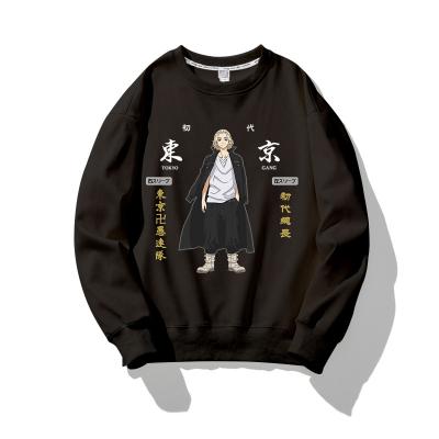 China Wholesale Custom Anti-Wrinkle Print Unisex Oversized Casual Sweatshirt High Quality Cotton Black Hoodies for sale