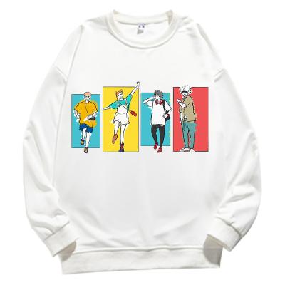 China Custom Women Men Anti-wrinkle Japan Cartoon Print Jujutsu Kaisen Crewneck Sweatshirt Loose Tops for sale