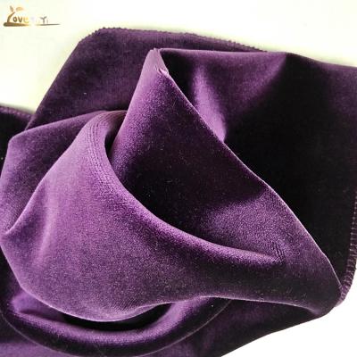 China Hot Sale Super Soft Shiny Colorful Upholstery Tear-Resistant Plain Cut Sofa Velvet Fabric for sale