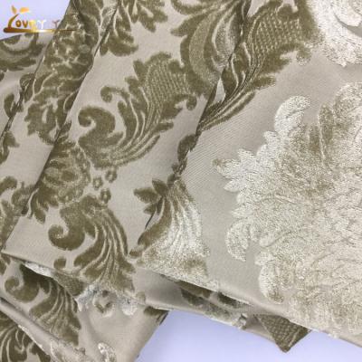 China China Anti-Static Jacquard Flower Velvet Knitting Sofa Fabric With Backing for sale