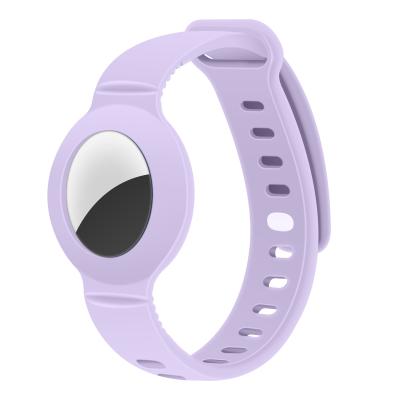 China Airtag Silicone Buckle Plain Kids Silicone Airtag Watch Band for sale