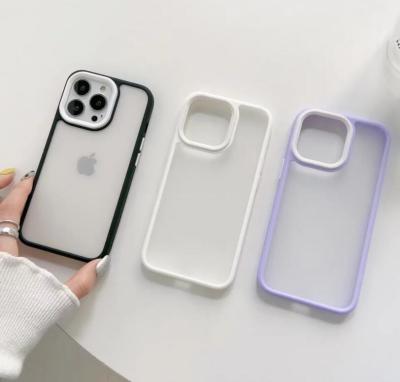 China Shockproof stock for transparent hard matte iphone13 case for sale