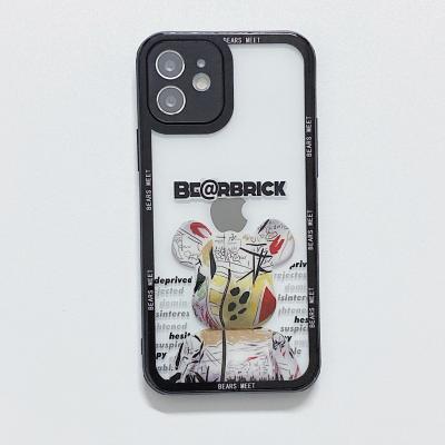 China Fashion bear shockproof design for iphone case glass for sale