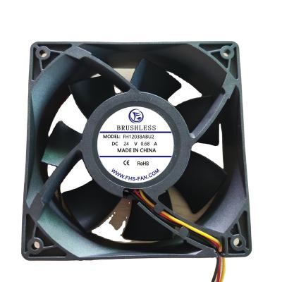 China Industrial Equipment 12038 High RPM DC Brushless Fan 120x120x38mm 12V DC Computer Case Fan 24V 48V High CFM DC Ventilation Fan for sale