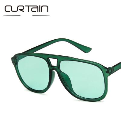 China Custom Vintage Sunglasses Fashion Oversized Square Sunglasses Women Brand Designer Retro Sunglass Rectangle Sun Glasses for sale