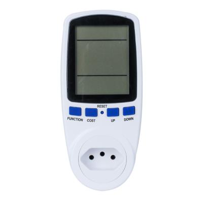 China Residential / Multi-Purpose Backlight Display Watt Monitoring BR Socket Wattmeter Electricity Analyzer Monitor Electric Power Meters for sale