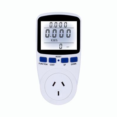 China Residential/Multipurpose Backlight Display Watt Monitoring AU/FR/EU/UK/US Plug Wattmeter Electricity Analyzer Monitor Electric Power Meters for sale