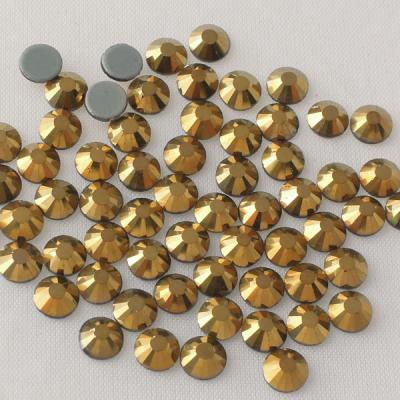 China Flatback SS20 rhinestone hotfix machine cut faces ab effect hematite stones 12 color stones for sale