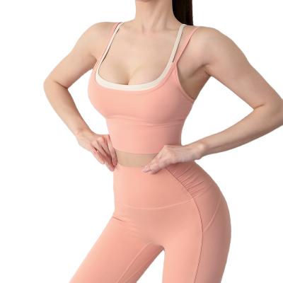 China Home Workout Womens Gym Breathable Jogger Yoga Suit Two Piece Tracksuits Yoga Set Custom Logo for sale