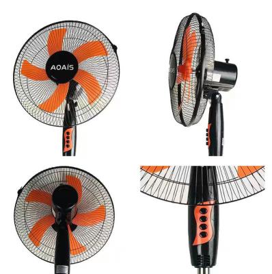 China Durable 16 Inch Brushless DC Fan Motor Battery Operated Rechargeable Solar Fan With Outdoor Solar Panel Fans for sale