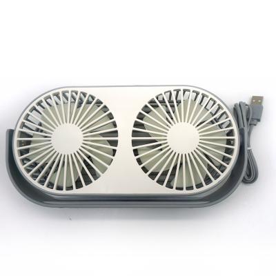 China New High efficiency 2022 dual-leaf mini rechargeable dual-head aromatherapy table fan usb table fan for sale