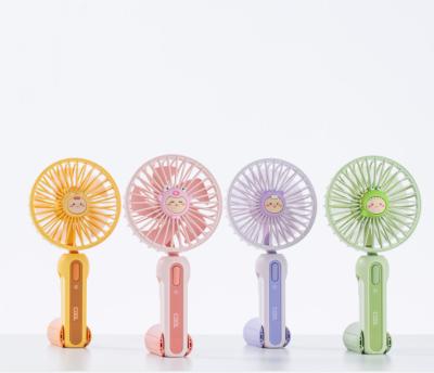 China Hotel Xilei Mini Small Fan Motor Wind USB Handheld Adorable Ultra Quiet Telescopic Adorable Folding Fan New In 2022 for sale