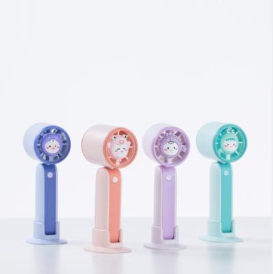 China 2022 New Personal Fan Mini Portable Cartoon Mini Fan Mini Toy Fan For Kids Students High Efficiency for sale