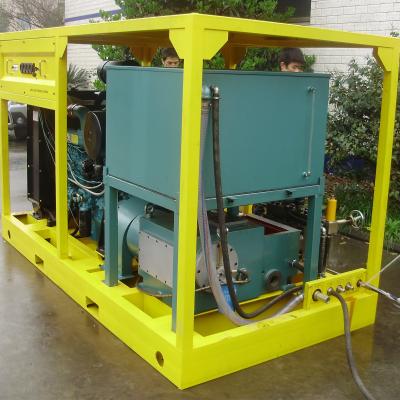 China 1100bar Hydro Blasting Equipment Hoogdrukwaterblaster Voor verf verwijderen Te koop