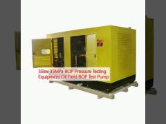 55kw 35MPa BOP Pressure Testing Equipment Oil Field BOP Test Pump