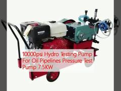 10000psi Hydro Testing Pump For Oil Pipelines Pressure Test Pump 7.5KW