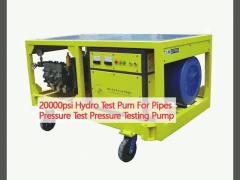 20000psi Hydro Test Pum For Pipes Pressure Test Pressure Testing Pump