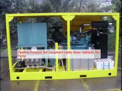 Pipelines Pressure Test Equipment Hydro Tester Hydraulic Test Pump