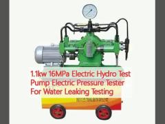 1.1kw 16MPa Electric Hydro Test Pump Electric Pressure Tester For Water Leaking Testing