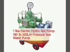 1.1kw Electric Hydro Test Pump 190 To 500L/H Pressure Test Water Pump