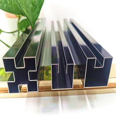 China Modern Slim Stainless Steel Patch Panel Decorative Metal Strips Silver Stainless Steel Patch Panel for sale