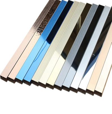 China Wholesale Modern Customized Strips Stainless Steel Tile Edge Trim Tile Trim U-Shaped Corner for sale