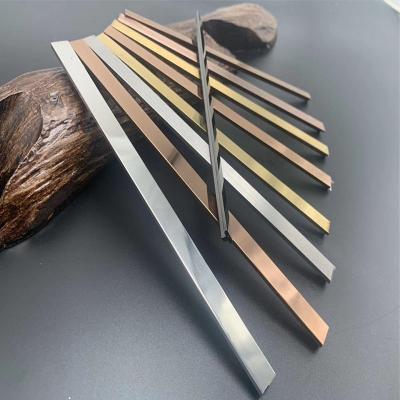 China 2022 Modern Customize Decor Metal Tile Trim Aluminum Profile Stainless Steel Corner Trim for sale