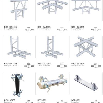 China Assemble Hot Selling Original Good Quality Aluminum Flat Roof Truss 290*290 for sale