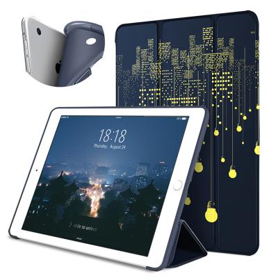 China Tech Wake Leather Cover Premium Synthetic Cover/Leather Air Cushion/Auto Sleep Triple Air Cushion Ultra Thin Technology Design For iPad Case Smart Pencil for sale