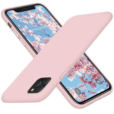 China iPhone 11 Silicone Rubber Silicone Shockproof Soft Cover Phone Shockproof Case For iPhone 11 pro 5.8