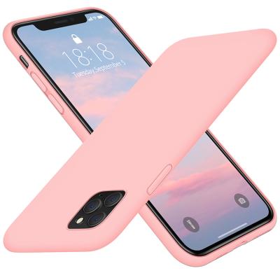 China Liquid Shockproof Matte Soft Cover Flexible Shockproof Silicone iPhone 11 Pro Case For iPhone 11 Pro 5.8