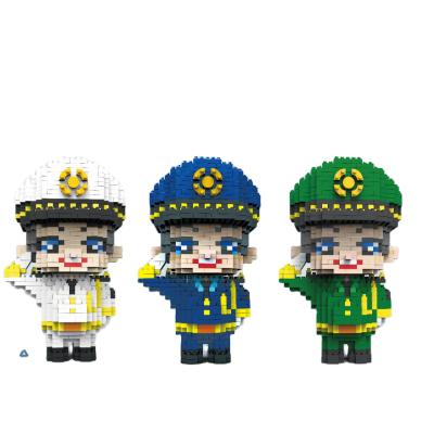 China Creative Building Toy New Design Navy Assembling Ornaments Building Block Sets for sale