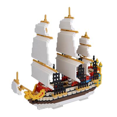 China Toy Wholesale New Arrival 3000pcs Small Particle Montessori Building Block Sets Sailing Building Blocks for sale