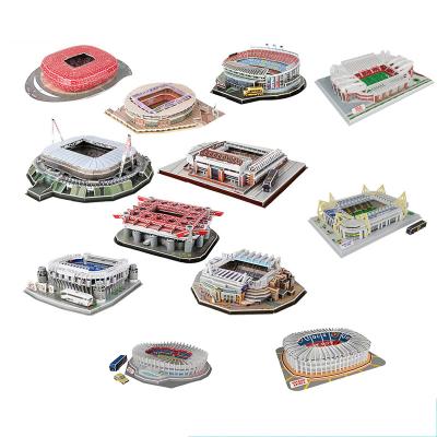 China DIY TOY Wholesale Puzzle World Attractions 3D Building Puzzle Toy Castle Children DIY Toys for sale