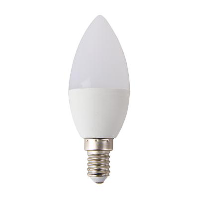 China Universal Durable Using Low Price 7w E27 E14 PC Shape PC Aluminum Manufacturing Linear Candle Shaped Light Bulb for sale