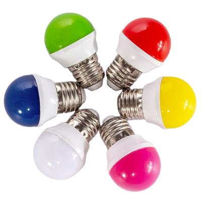 China Hotel Hot Sale E27 Base Led Color Bulb G45 1.5w Festival Skd Led Color Bulb for sale